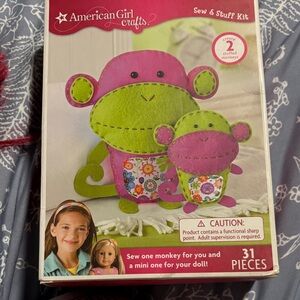American Girl Sew & Stuff Kit - Purple and Green Monkeys